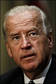 Vice president Joe Biden responds to news that the nation's unemployment rate rose in September, Friday, Oct. 2, 2009, during a meeting of his Middle Class Task Force in the Roosevelt Room of the White House in Washington. (AP Photo/J. Scott Applewhite)